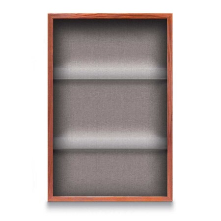 United Visual Products Outdoor Enclosed Combo Board, 48"x36", Satin Frame/Green & Keylime UVCB4836OD-GREEN-KEYLIME
